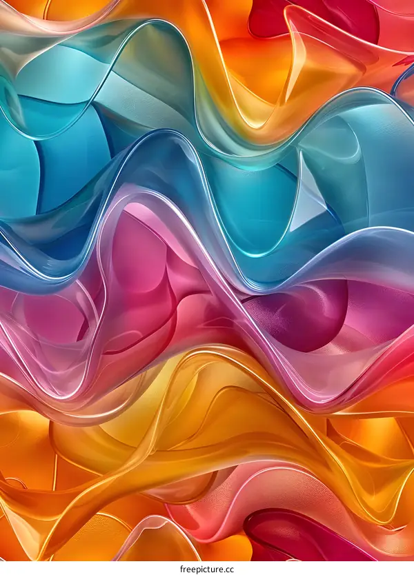 Colorful abstract waves