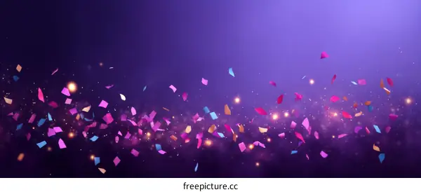 Colorful Confetti Festive Background Design