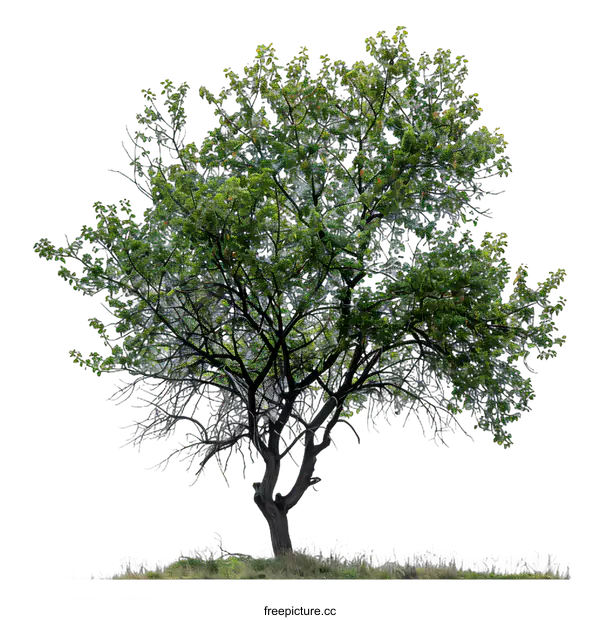 [Transparent Background PNG]Single Tree Isolated On White Background