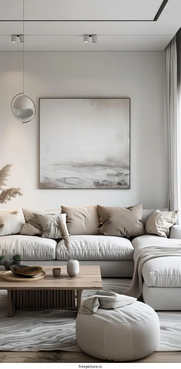 Bright and Airy Scandinavian Living Room