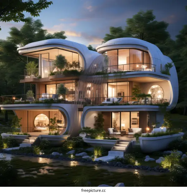 Futuristic Luxury Mansion
