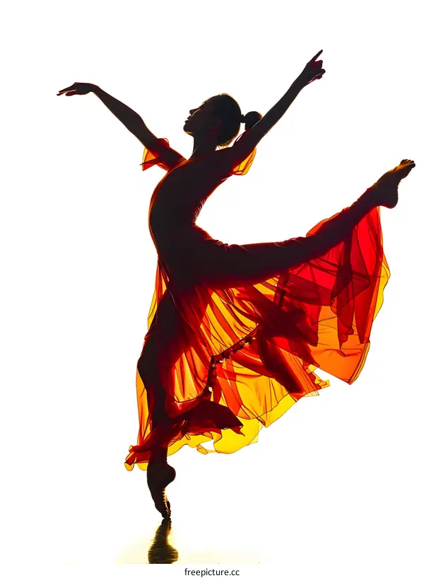 Graceful Dancer Silhouette