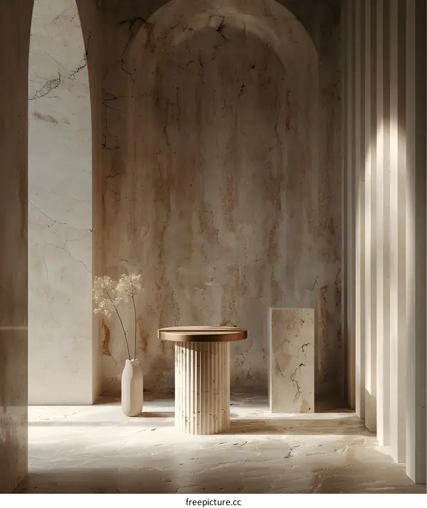 Table in a Light-Filled Archway