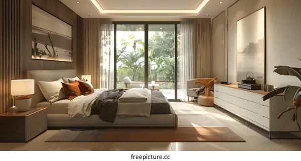 Modern bedroom interior design