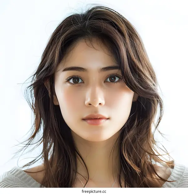 Portrait of a Beautiful Japanese Woman