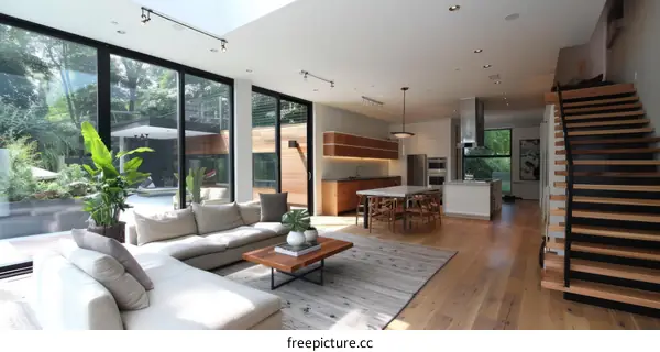 Bright and Airy Modern House Interior