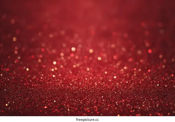 Red Glitter Background with Sparkling Effect