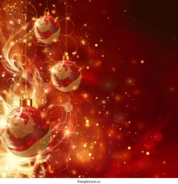 Christmas Decoration with Red and Gold