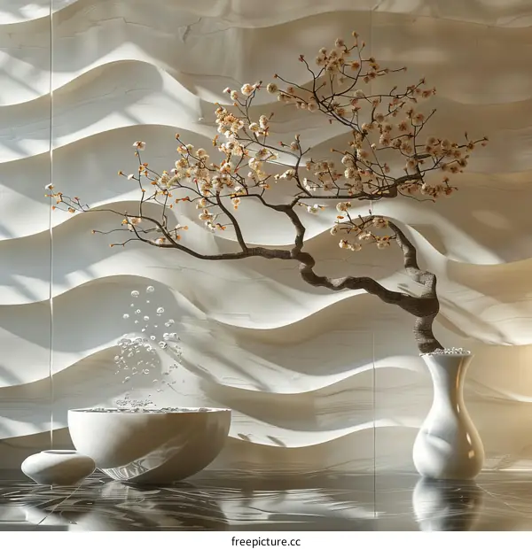 Elegant Floral Arrangement in Modern Interior Design