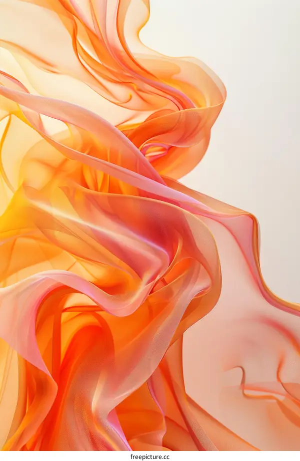 Abstract Colorful Wavy Gradient Mesh