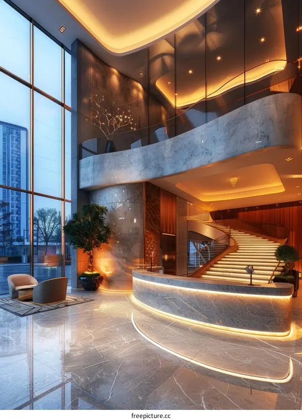 Modern Luxury Hotel Lobby Interior Design