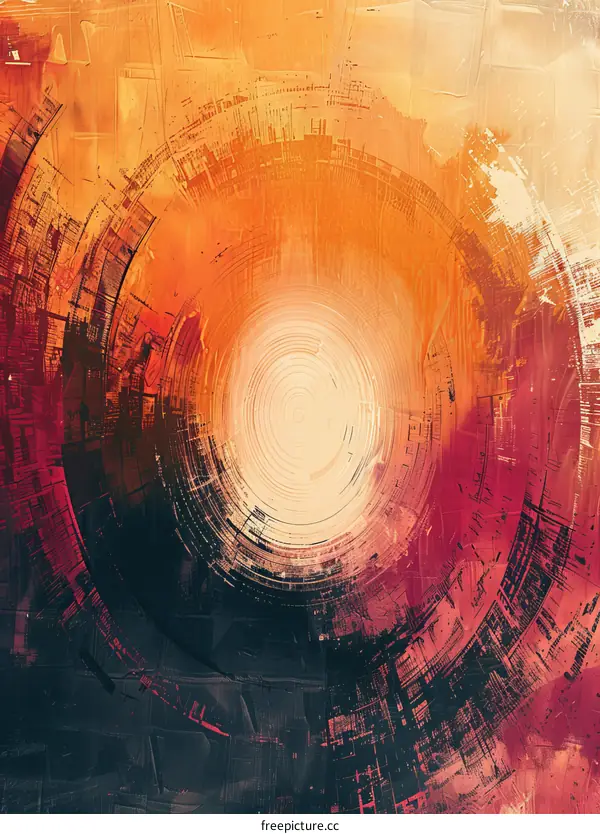 Cosmic Halo: Swirls of Light in the Infinite Expanse