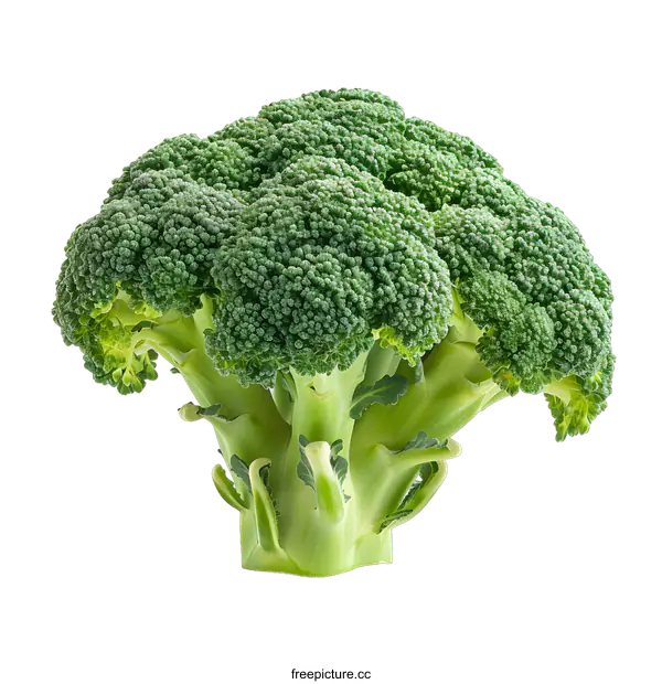 [Transparent Background PNG]Fresh Broccoli on White Background