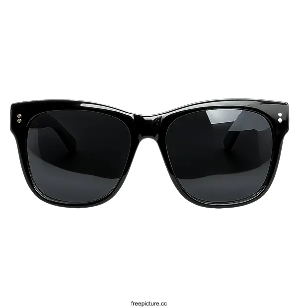[Transparent Background PNG]Classic Black Sunglasses Fashion Accessory