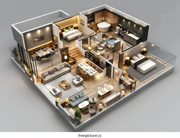 Luxury Apartment with Stunning Interior and Modern Design