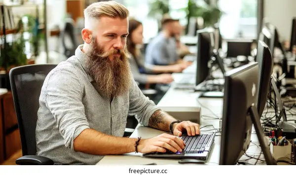 Business People Working in an Office