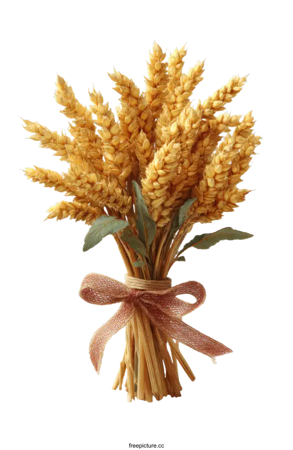 [Transparent Background PNG]Dried Wheat Ears Bouquet Decor