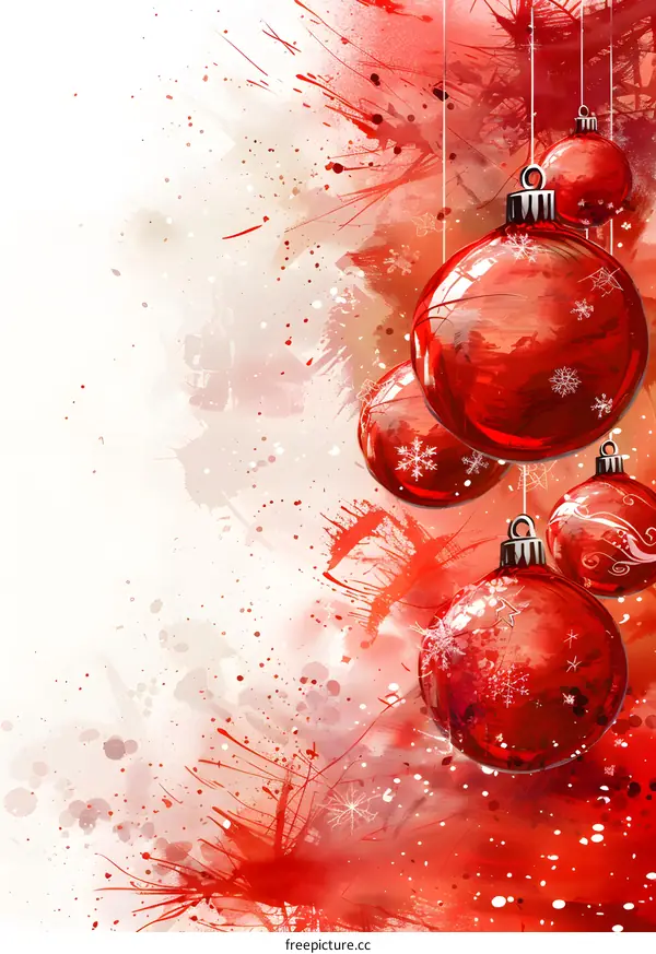 Red Christmas decorations