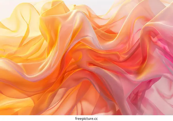 Colorful abstract background with soft folds