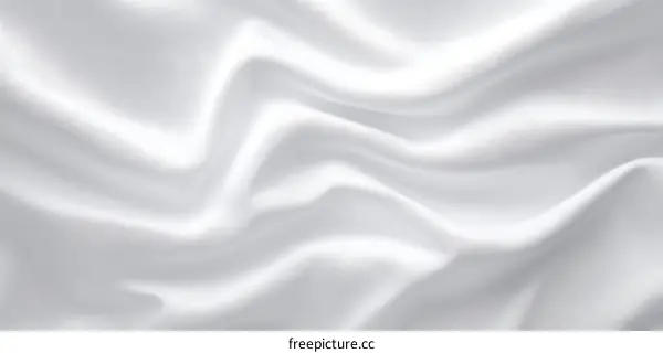 Close Up of Smooth White Fabric Texture