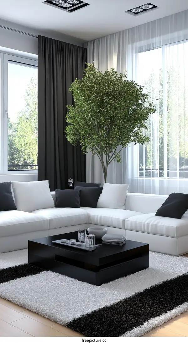 Modern Minimalist Living Room Interior Design