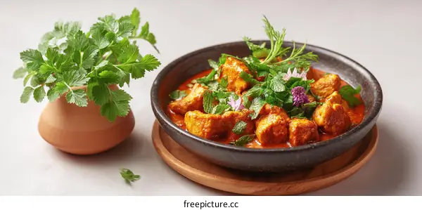 Delicious Chicken Curry with Fresh Herbs