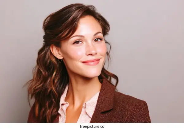 Close-up portrait of a beautiful woman