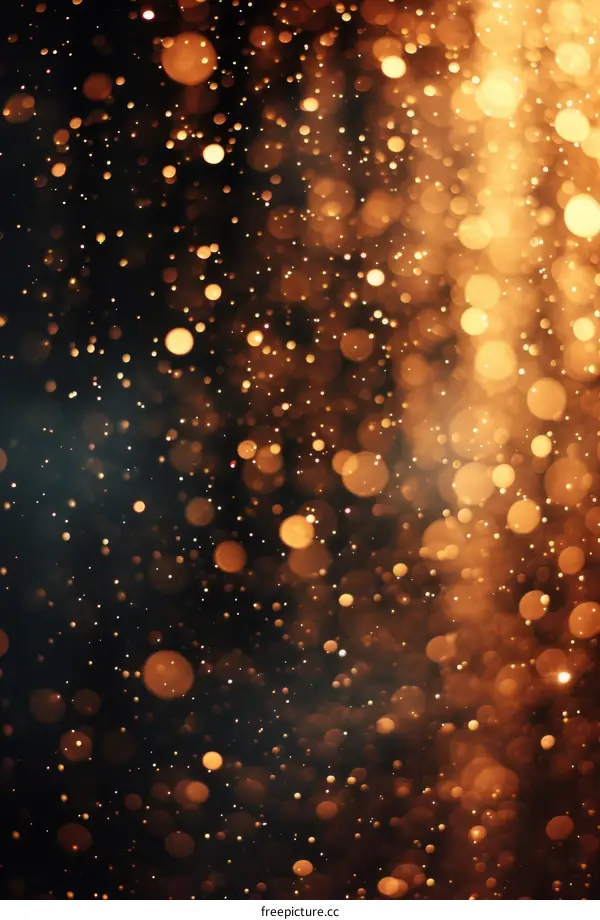 Golden bokeh background