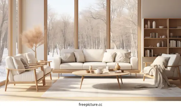 Modern Living Room With Bright and Airy Design