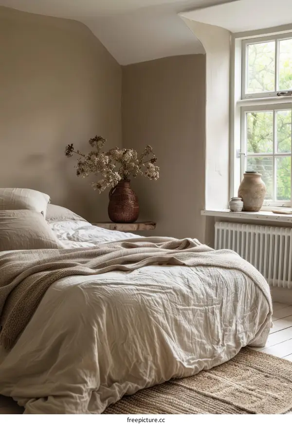 Simple and comfortable bedroom design