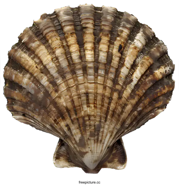 [Transparent Background PNG]A close-up image of a seashell against a white background