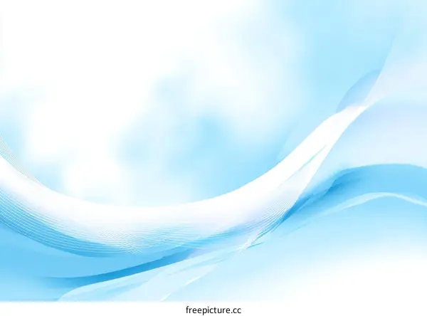 Abstract Light Blue Wave Background Design
