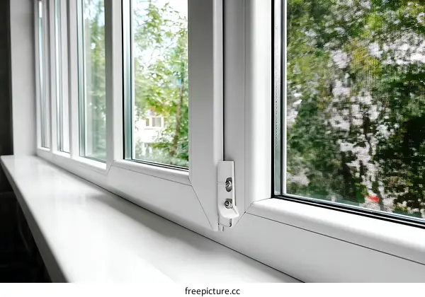 Modern White Window Frame Detail