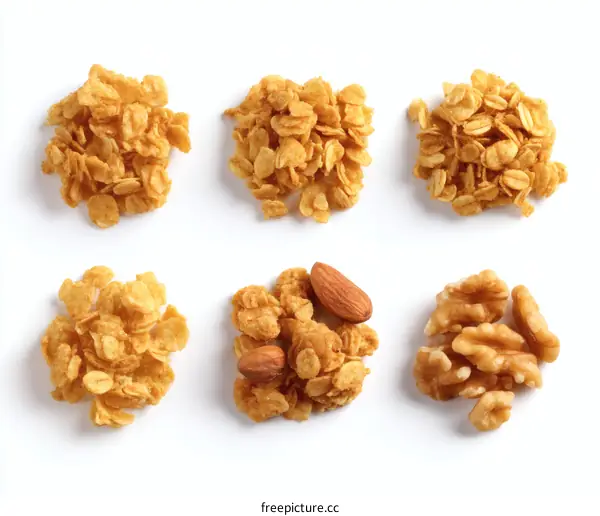 Assortment of Cereal and Nuts