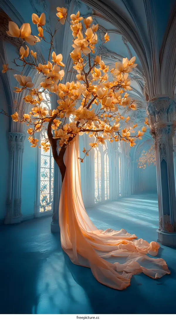 The Flower Tree in The Hallway