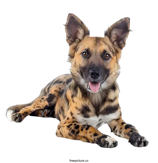 [Transparent Background PNG]Happy Dog Smiling on White Background