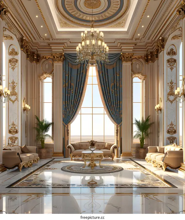 Luxury living room interior design