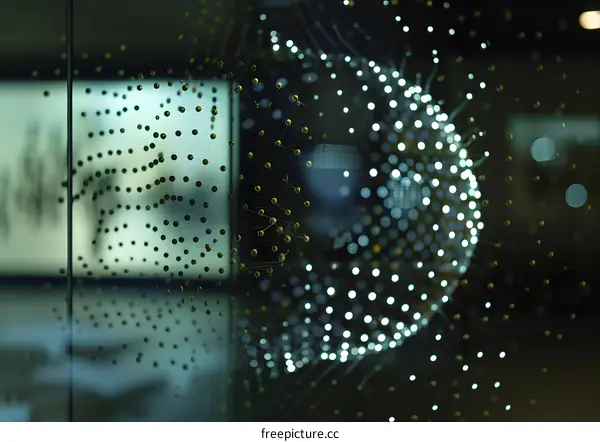 Abstract Sphere of Light and Wire