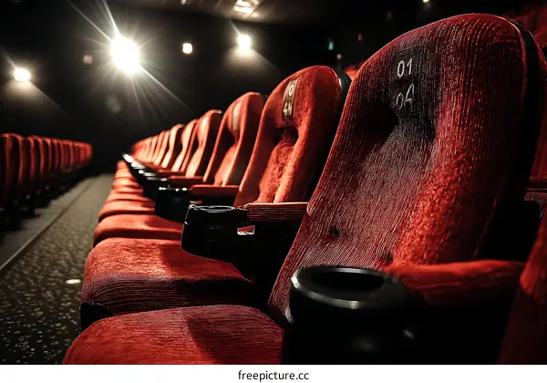 Movie Theater Seats and Interior View