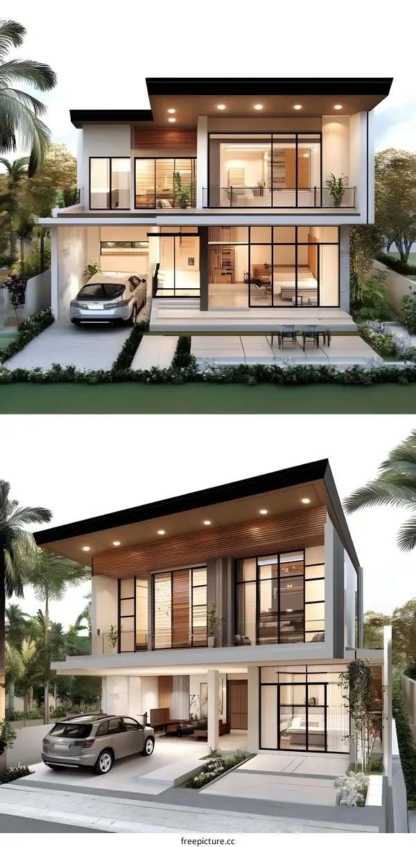 Modern Two Story Home Architectural Design