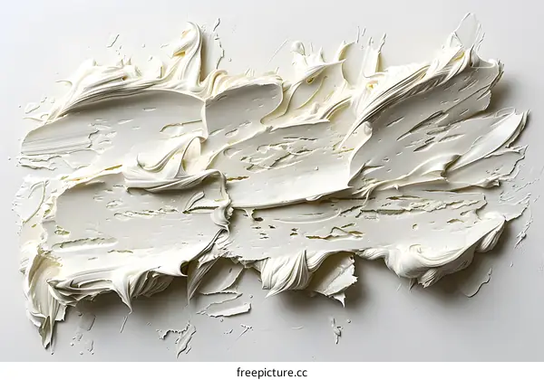 Abstract White Texture Oil Painting