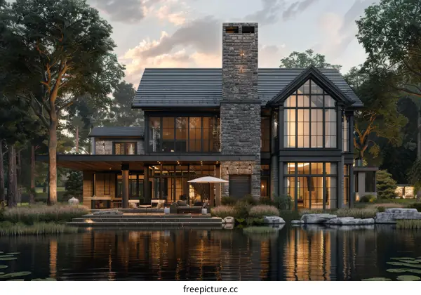 Modern Luxury Villa with Pool and Sunset Views