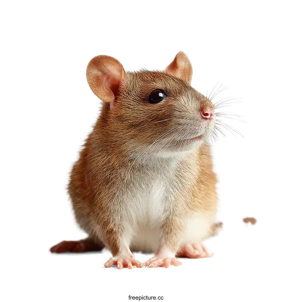 [Transparent Background PNG]Cute Little Rat Close Up