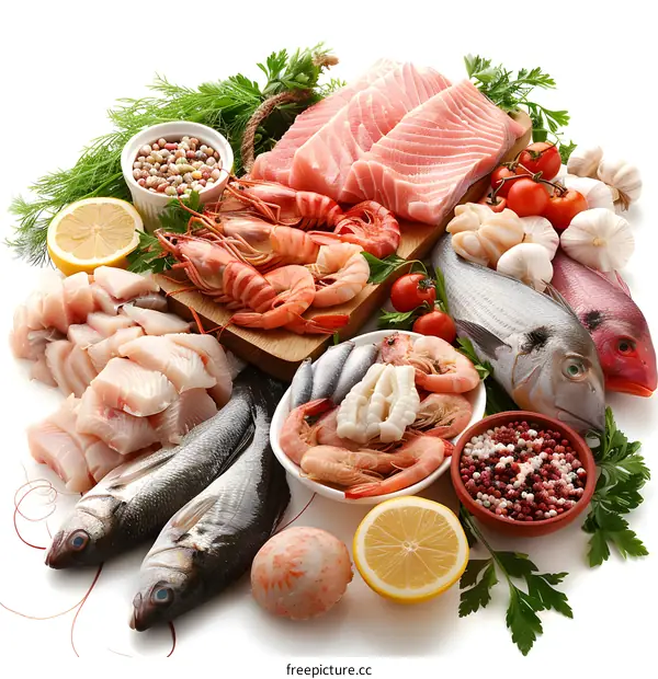 Fresh seafood and fish