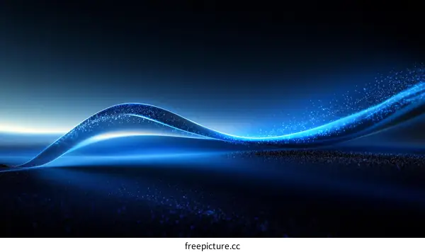 Abstract Blue Wave Design