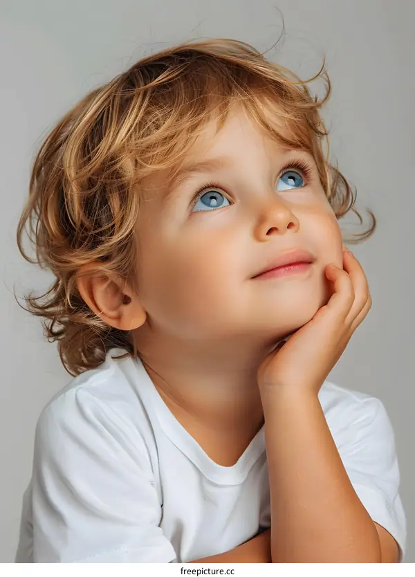 Portrait of a cute little boy