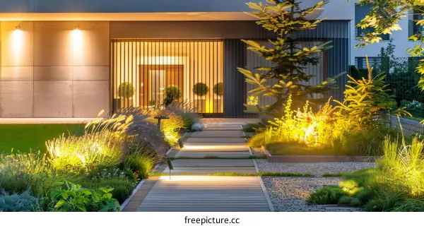 Modern House with Stunning Landscape and Architectural Design