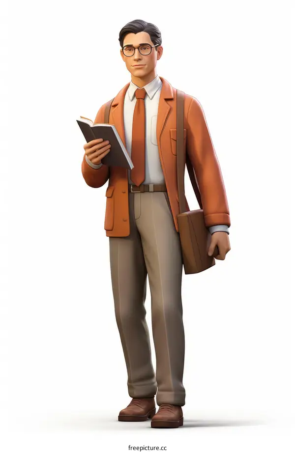 Male teacher illustration