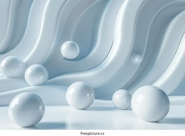 Abstract Geometric Shapes with Soft Pastel Hues