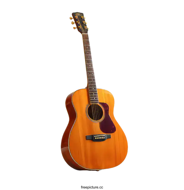 [Transparent Background PNG]Acoustic Guitar Close-up Studio Shot